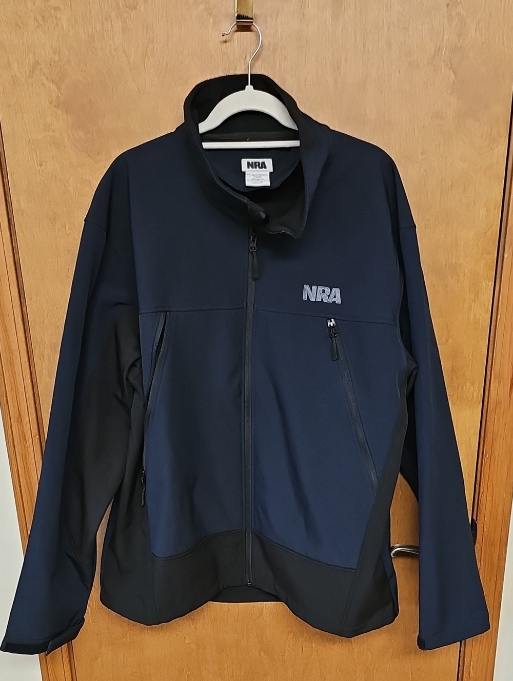 Men's Navy and Black Softshell Jacket